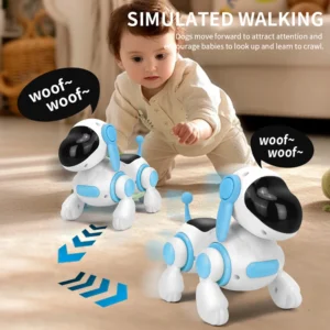 Smart Interactive Robotic Dog Toy with Walking, Lights, Music & Sound – Educational Singing Pet for Kids