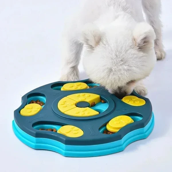 Interactive Dog Puzzle Slow Feeder – Food Dispenser Toy for Puppies & Dogs